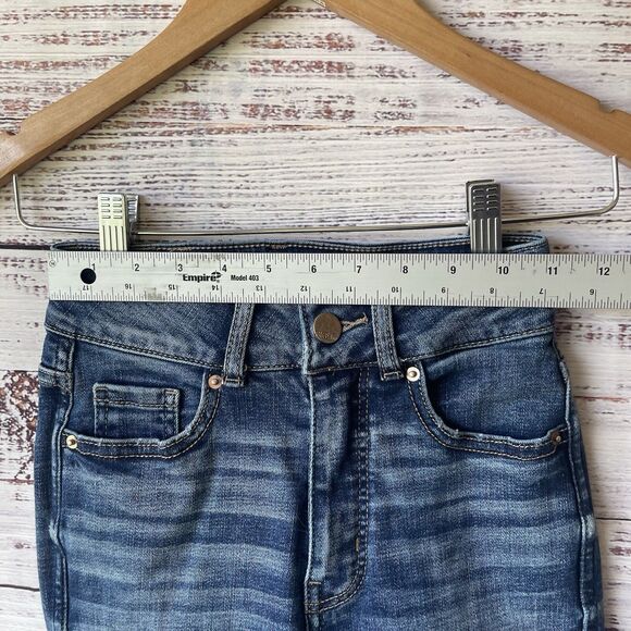 BKE Billie Slim Fit High Rise Bootcut Jeans Size 23 x 29.5 Raw Hem - Picture 10 of 11